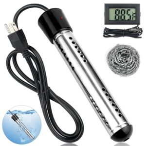 2000W Immersion Water Heater with LCD Thermometer