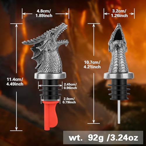 Dragon Head Wine Bottle Pourer and Stopper - Image 3