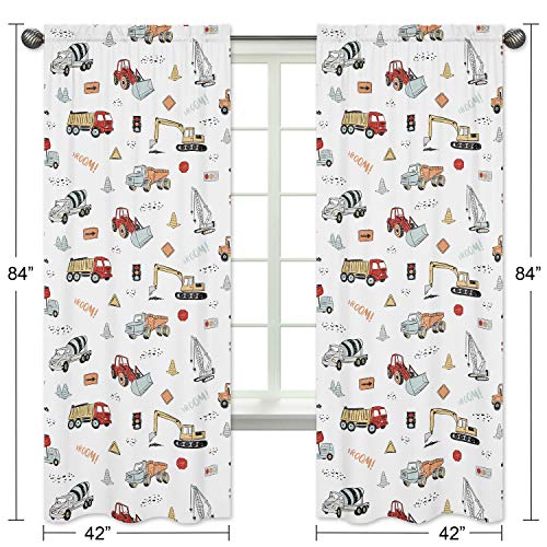 Construction Truck Curtain Panels Set of 2 - Image 6