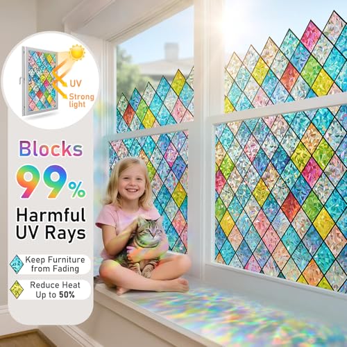 Sunbaby 3D Rainbow Window Privacy Film - Image 3
