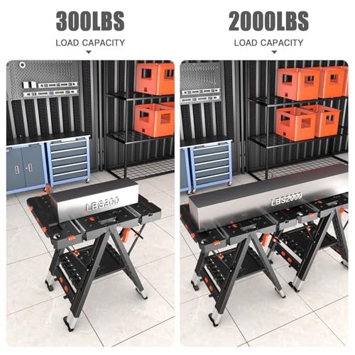 LARBANKE 2-in-1 Portable Folding Work Table - Image 4