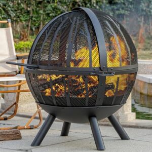 Panovue 35" Fire Pit with BBQ Grill