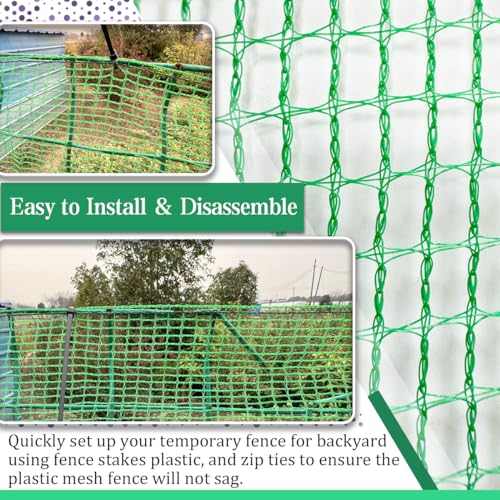 Hortifan 4'x100' Green Temporary Safety Fence - Image 4