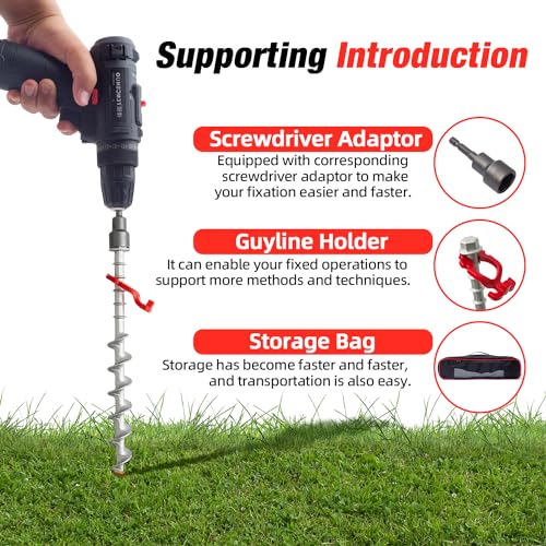 18 Pcs Heavy Duty Aluminum Ground Anchors - Image 5