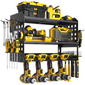 SPACECARE Wall Mount Drill Organizer with Hooks