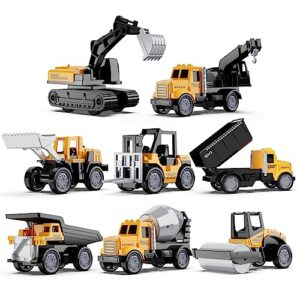 Mini Alloy Construction Vehicles Toy Set