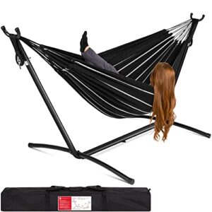 Double Hammock with Stand, Two-Person Capacity