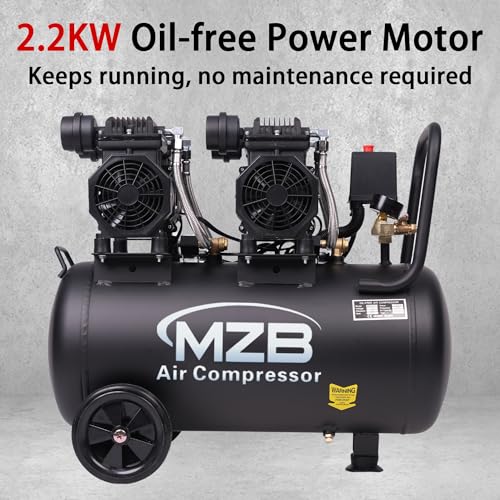 MZB 13 Gallon Ultra Quiet Air Compressor - Image 2
