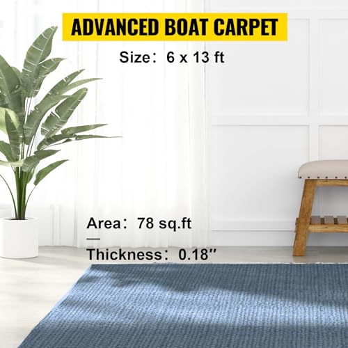 Happybuy 6x13 ft Waterproof Grey Marine Carpet - Image 3