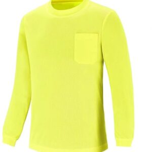 Hi Vis Long Sleeve T-Shirt, Lime/Orange