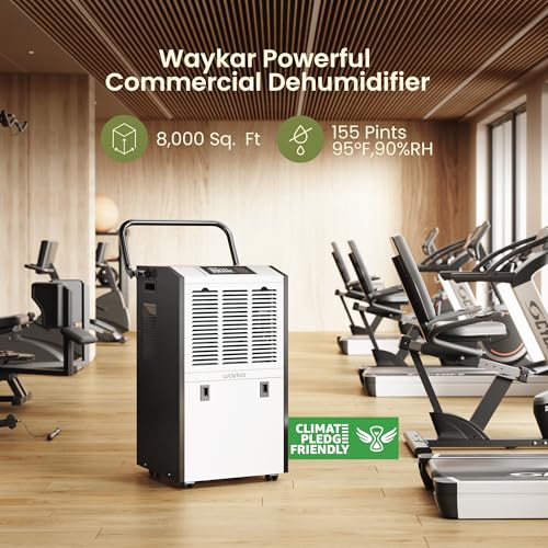 Waykar 155 Pints Commercial Dehumidifier for Large Spaces - Image 3