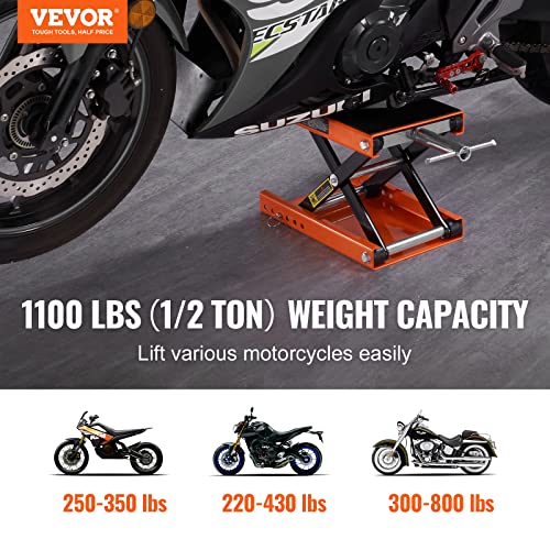 VEVOR 1100 LBS Motorcycle Scissor Lift Jack - Image 2