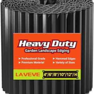 LAVEVE 10"x20' Corrugated Metal Edging