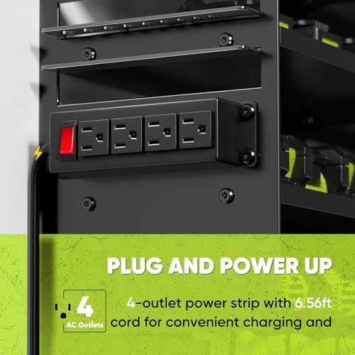 POKIPO Heavy Duty Tool Organizer with Charging - Image 3