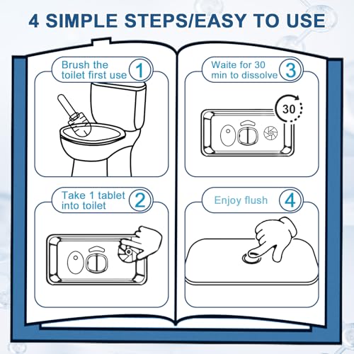 Blue Toilet Bowl Cleaner Tablets - 30 Tabs - Image 6