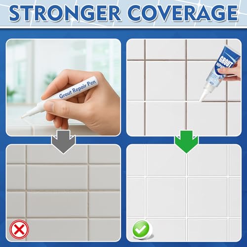 Tile Grout Repair Kit, 2 Pack Fast Dry - Image 4