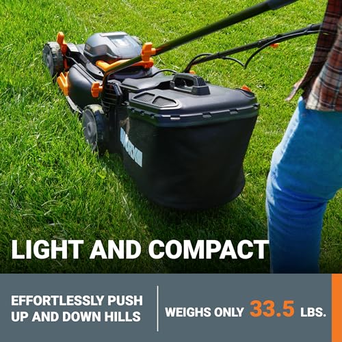 WORX 40V 17" Cordless Lawn Mower for Small Yards - Image 3