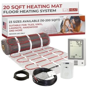 LuxHeat 20sqft Radiant Floor Heating Kit