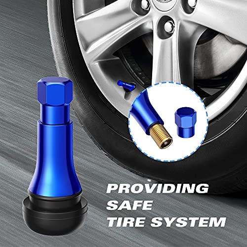 CKAuto Blue Chrome Tire Valve Stems (5 Pack) - Image 6