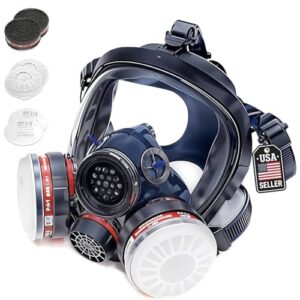 Full Face Organic Vapor Respirator with Cartridges
