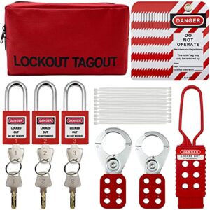 Red Loto Lockout Kit with Tags & Padlocks