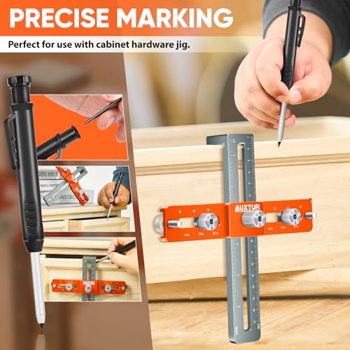 Cabinet Hardware Jig with Deep Hole Pencil - Image 3