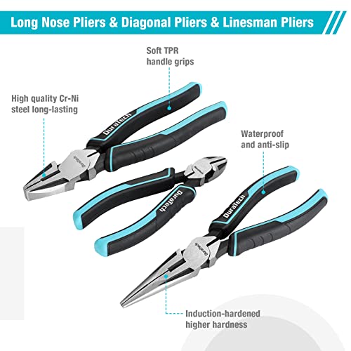 DURATECH 7-Piece Pliers Set with Pouch - Image 4