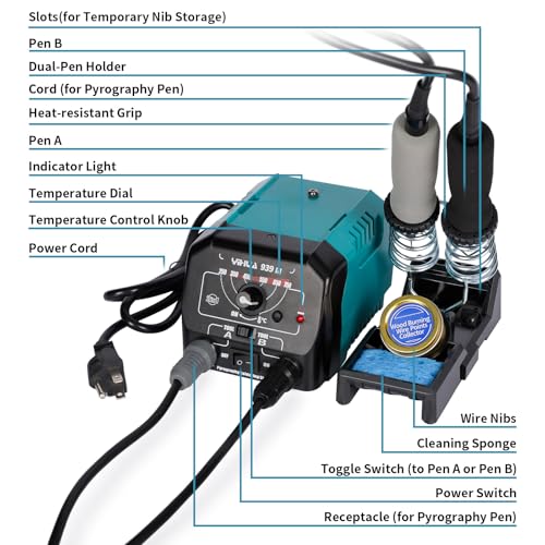 YIHUA 939 III Dual Pen Pyrography Tool - Image 4