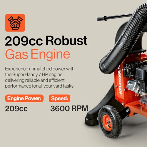 SuperHandy Leaf Vacuum & Wood Chipper 7 HP - Image 4