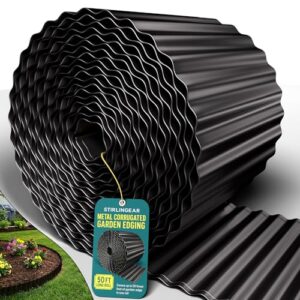 Flexible Black Metal Landscape Edging 50FT