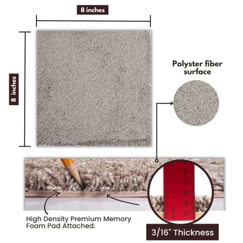Smart Squares 8" Carpet Tiles - Peel and Stick - Image 2