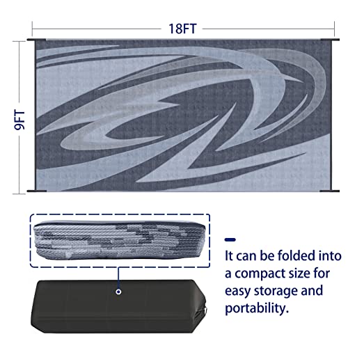 9'x18' Heavy Duty Outdoor RV Patio Mat - Image 3