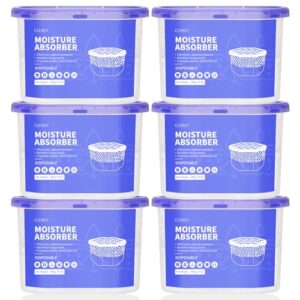 CLEVAST 10 OZ Dehumidifier Box, 6 Pack