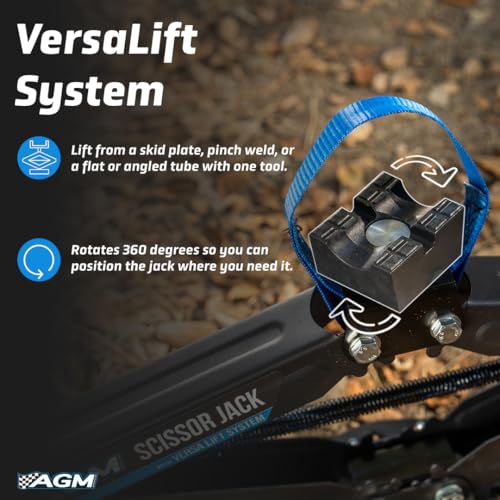Heavy Duty Scissor Jack - 2000 lbs Capacity, 26.5" Lift - Image 6