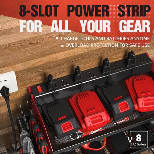 Veitorld Power Tool Organizer with Charger - Image 2