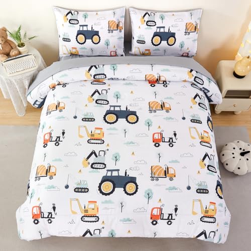 5-Piece White Twin Comforter Set for Kids - Image 2