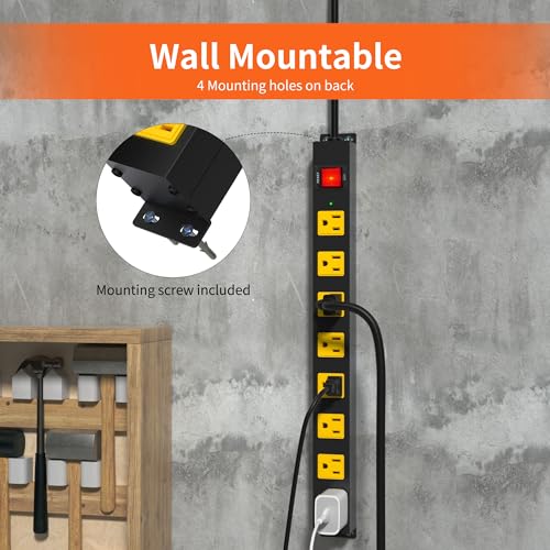 8 Outlet Surge Protector Power Strip 6FT - Image 2