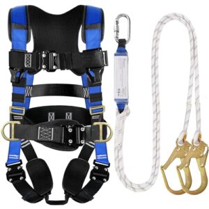 TRSMIMA Safety Harness Roofing Kit with Lanyard