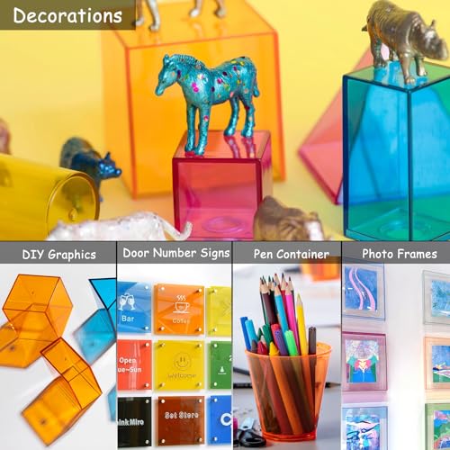 Acrylic Sheets 1/8" Thick, 10Pcs, 8x8in - Image 4