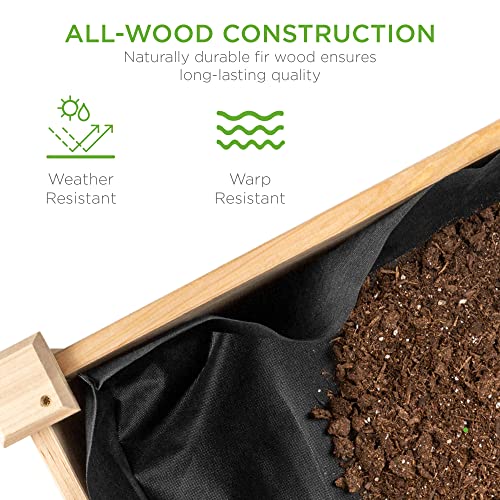 48x24 Elevated Wood Garden Bed with Liner - Image 5