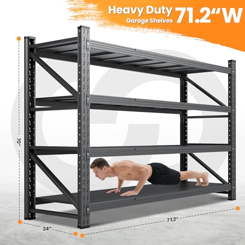 71" W Heavy Duty Garage Shelving Units - Image 2