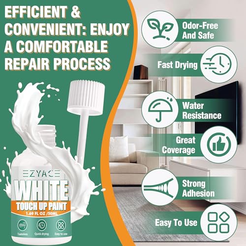 EzyAce White Touch Up Paint Pen 2Pcs - Image 6