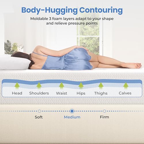 Yaheetech 12 Inch Cooling Gel Twin Mattress - Image 4