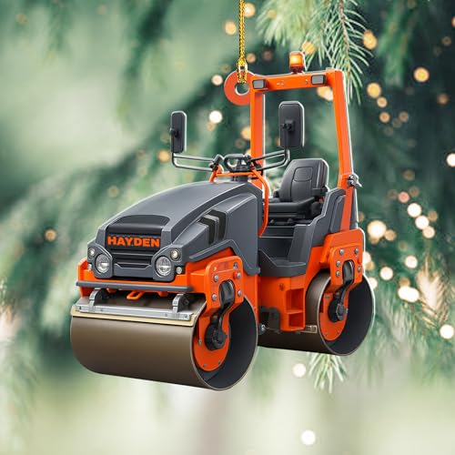 Personalized Asphalt Paver Ornament for Workers - Image 3