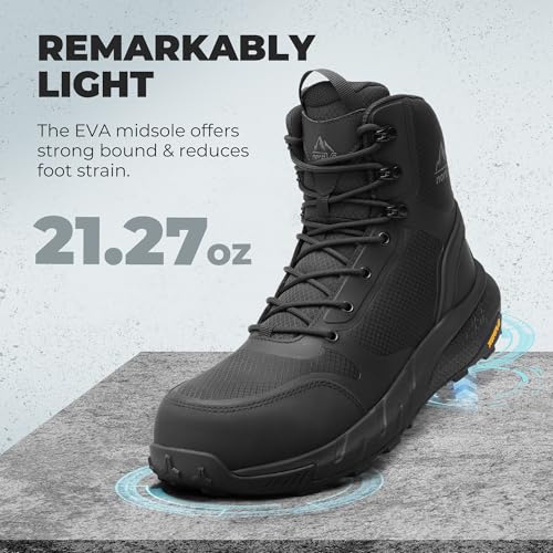 NORTIV 8 Men's Composite Toe Work Boots - Image 4