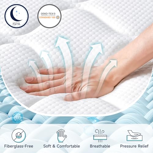 SIMARTH 12" Queen Hybrid Mattress - Medium Firm - Image 3