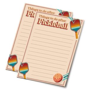 Pickleball Notepads - Post-Game To-Do Lists
