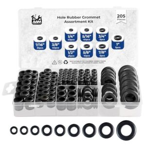 205pcs Waterproof Rubber Grommet Kit