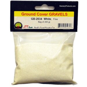 White Fine Gravel Ballast 200g JTT