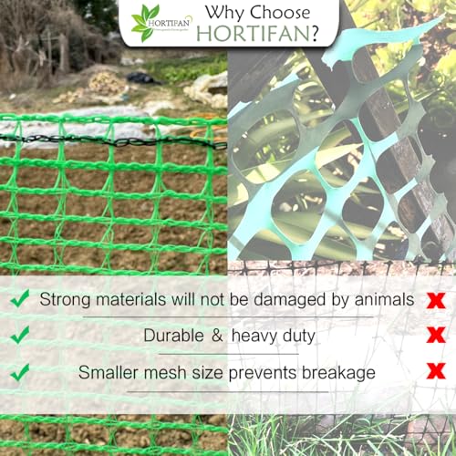 Hortifan 4'x100' Green Temporary Safety Fence - Image 5